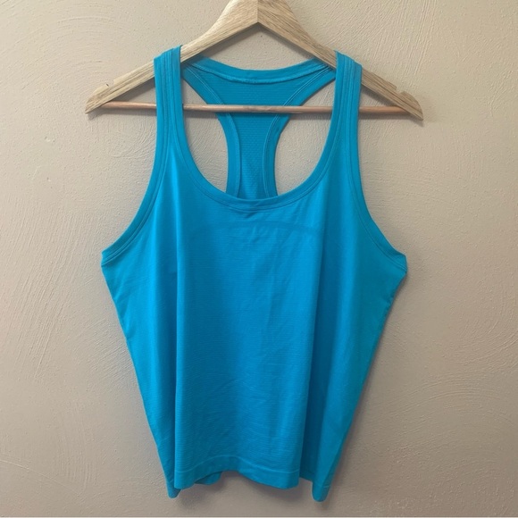Lululemon Swiftly Tech Racerback Tank Top 2.0 Race Length Turquoise Tide Size 12 - Picture 3 of 8